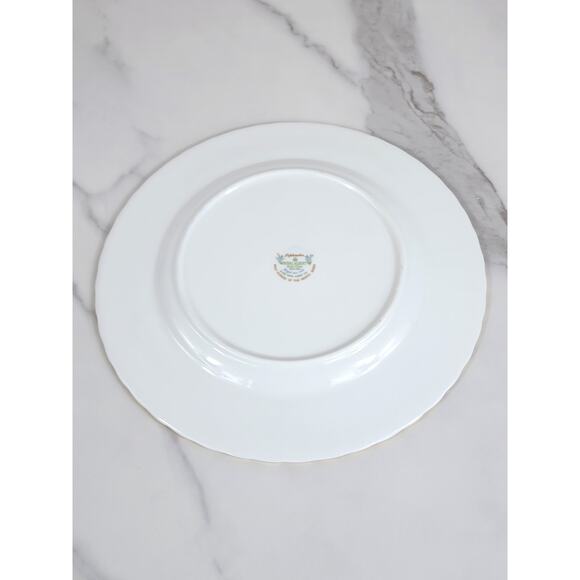 Royal Albert September Forget Me Nots Wild Flower 1987 Bone China 8" Decor Plate - Picture 9 of 11